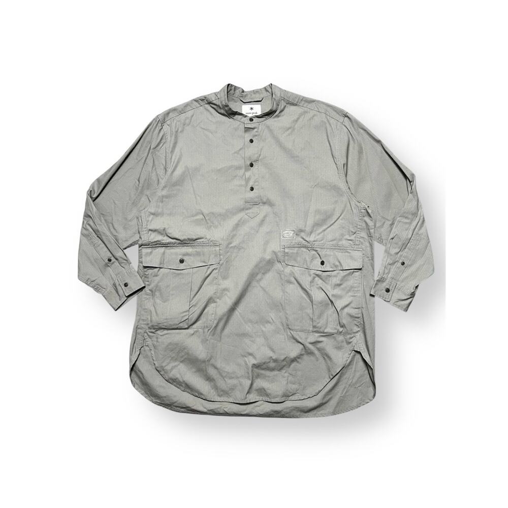 Snow Peak Pullover Taking Grade Rip Stop Smock Gray Takibi Grade XL cotton